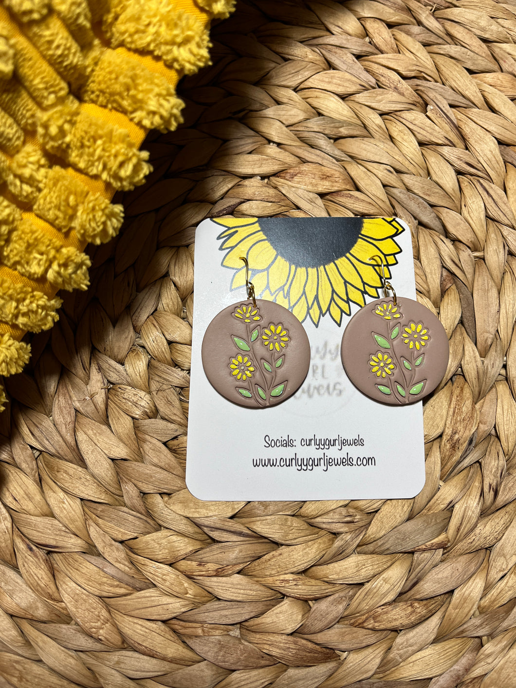 3 Sunflower Dangles