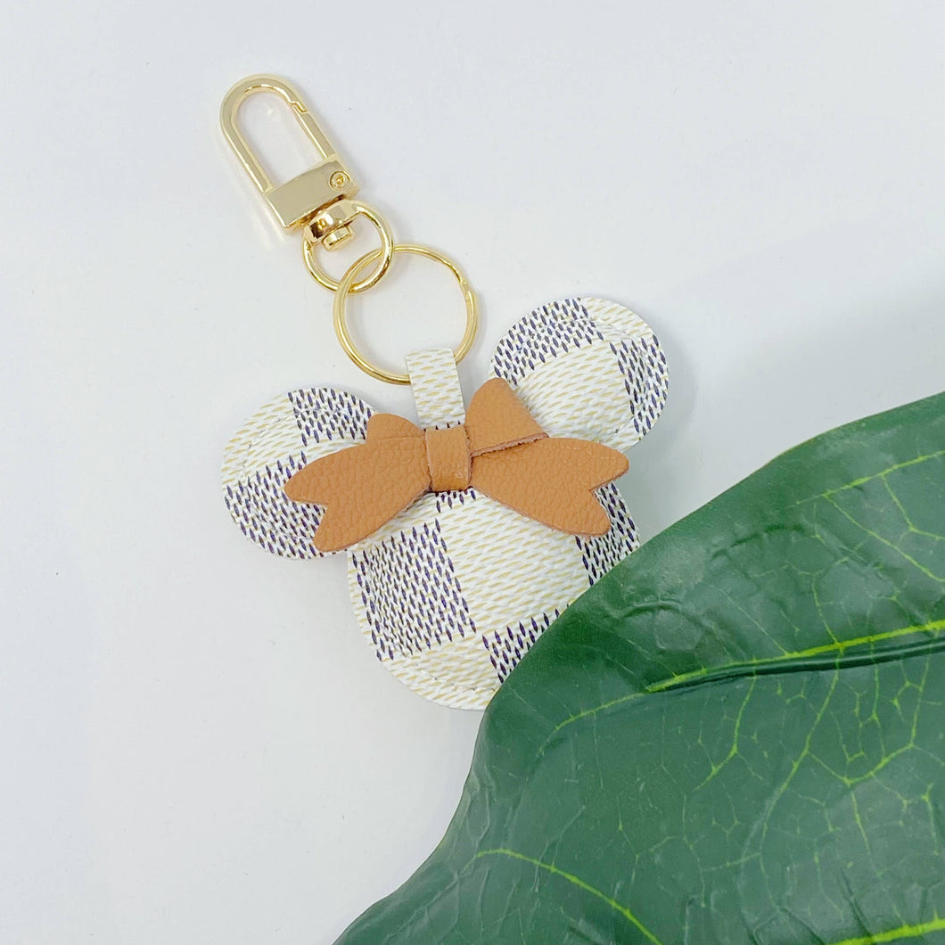 Checkered Mouse Key Chain