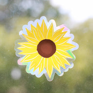 Sunflower Sun Catcher Window Decal, 5x5 in.