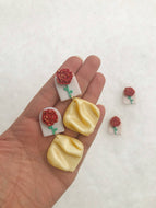 Enchanted Rose Dangles/studs