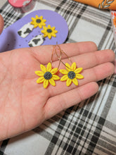 Load image into Gallery viewer, Sunflower Hoops
