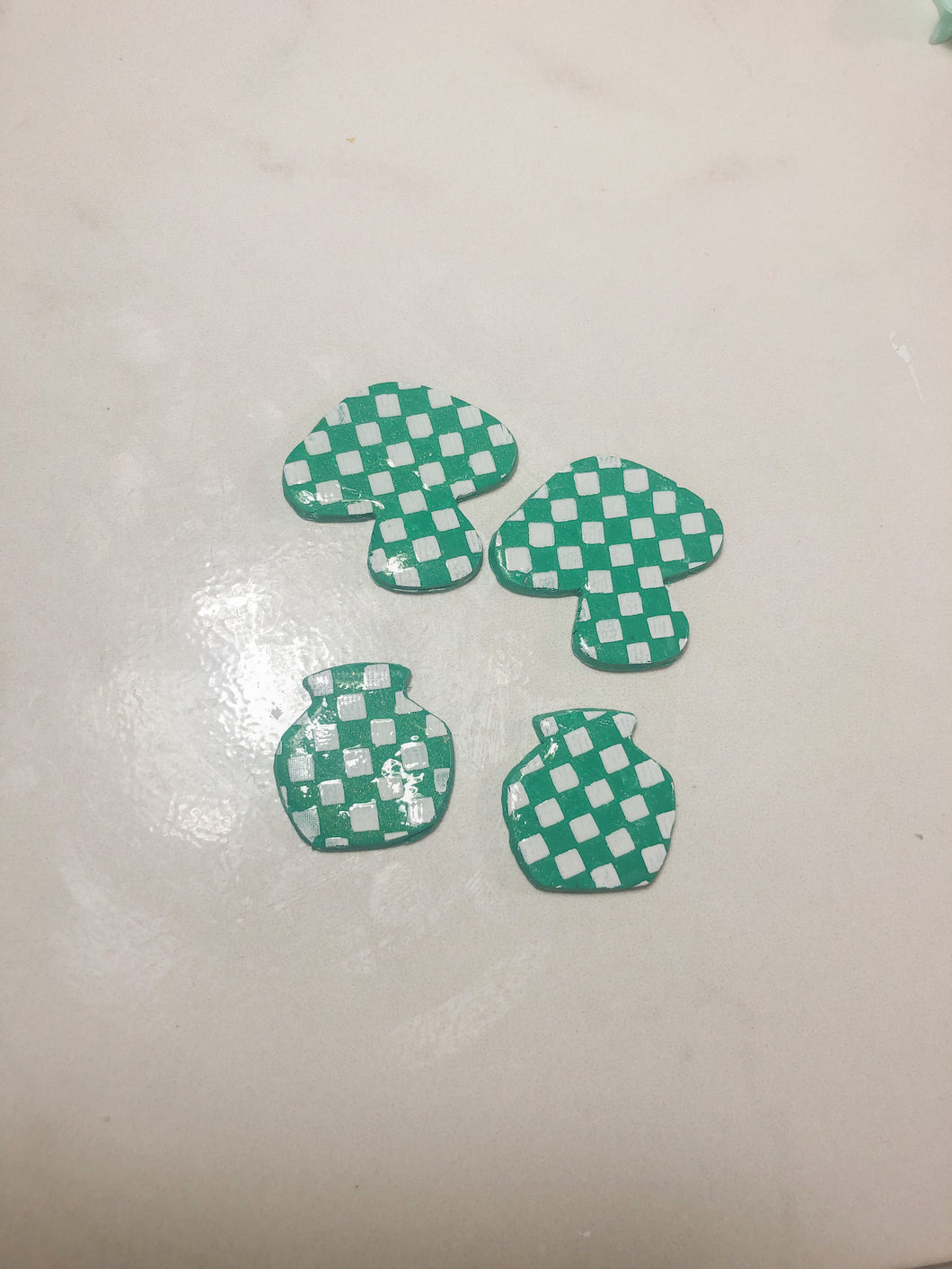 Green and Pink Checkers