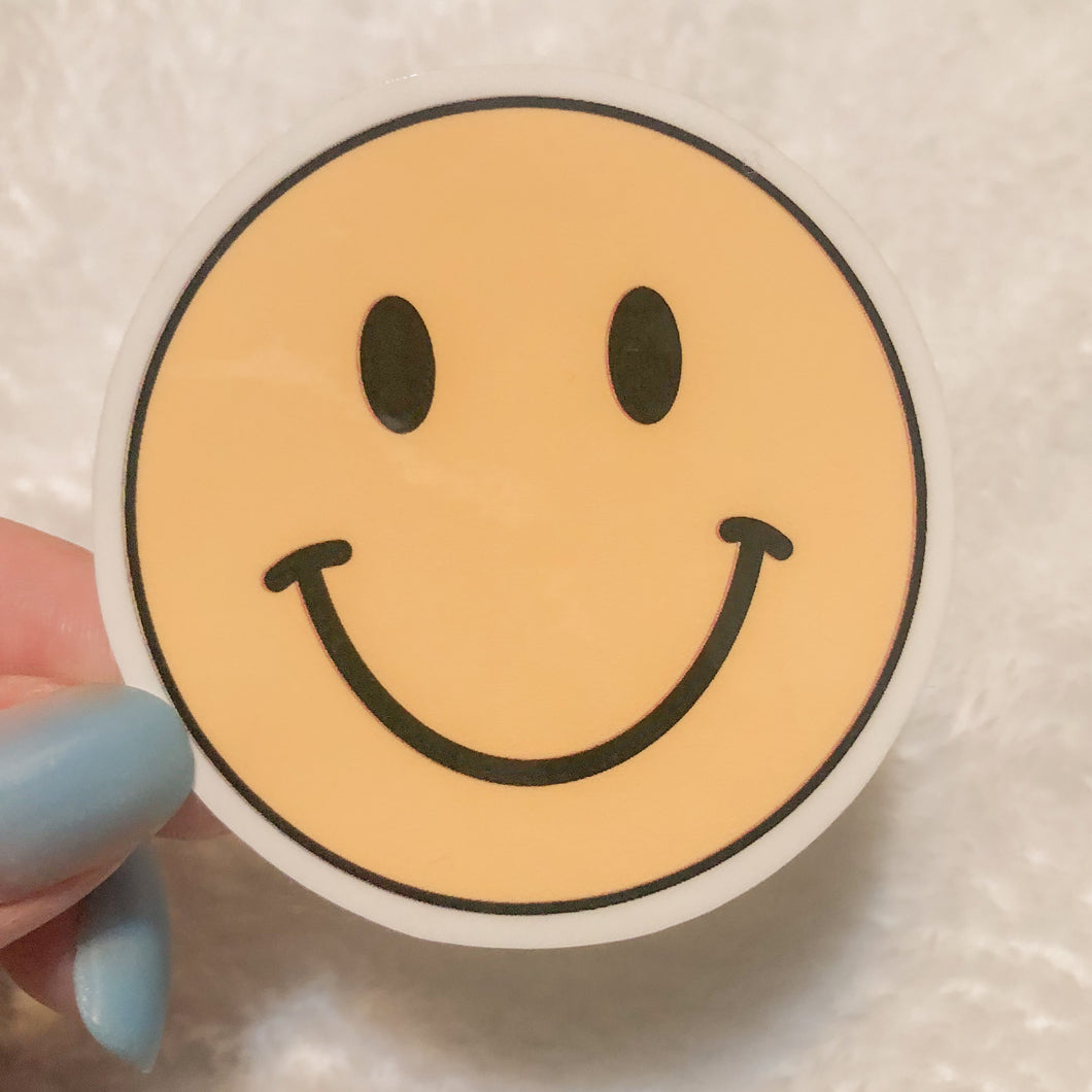 Yellow Smiley Face Sticker