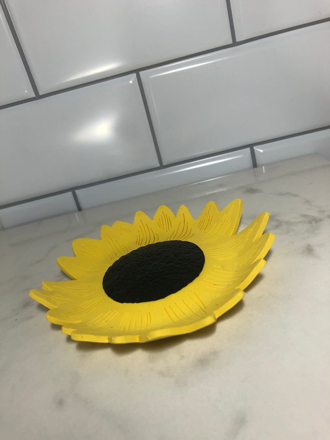 Sunflower jewelry dish