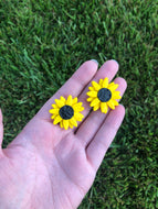 Sunflower stud/dangle