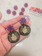 Spiderman Inspired Earrings